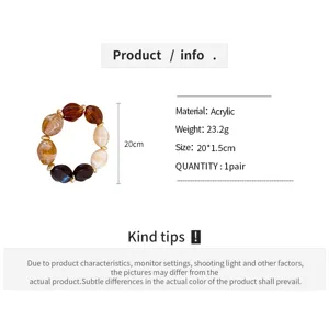 Acrylic beaded bracelet fashion jewelry for women elegant charm accessory daily wear gift!