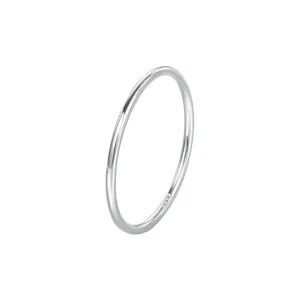 Minimalistische S999 sterling zilveren eenvoudige ring voor vrouwen fijne dunne band.