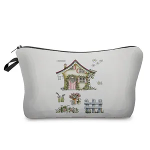 Süße Cartoon Hütte Kosmetiktasche Student Federmäppchen Alltags Make-up Organizer
