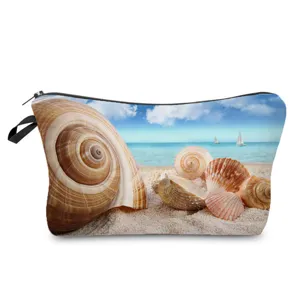 Sac cosmétique coquillage de plage pochette de maquillage de voyage trousse de toilette