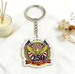 Amerikanischer 250. Jahrestag Gedenk-Schlüsselanhänger Acryl Anhänger Souvenir Geschenk