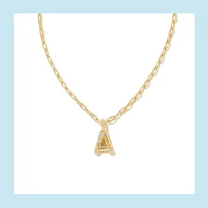 Collier pendentif lettre A en or bijou tendance minimaliste cadeau pour les femmes