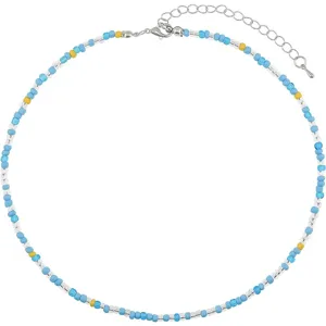 Collana girocollo con perline colorate bohemien donna gioielli vacanze spiaggia moda