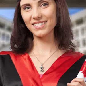Collier de saison de remise des diplômes avec pendentif chapeau de docteur, cadeau idéal ami.