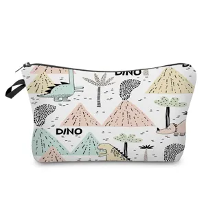 Niedliche Cartoon Dinosaurier Make-up Tasche, tragbare Reise Kulturbeutel Aufbewahrung.