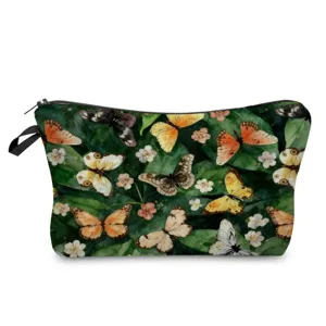 Aquarell Schmetterling Kosmetiktasche, tragbare Make-up Tasche für den täglichen Gebrauch.