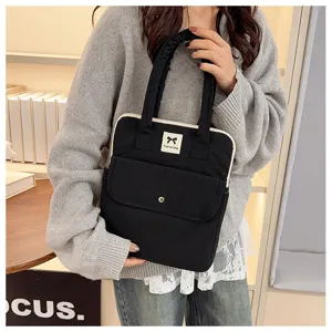 Schwarze koreanische iPad Innentasche süße Laptoptasche Handtasche für tägliche Aufbewahrung.