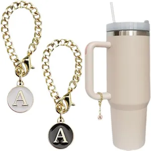 Roestvrij Staal Letter A Ketting Hanger Beker Charm en Stijlvolle Sleutelhanger Accessoire
