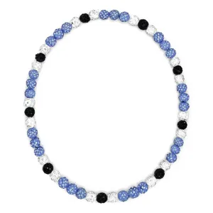 Stylish beaded necklace for men and women featuring sparkling crystal disco balls and cool design.