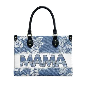 Sac Cabas Femme Mode en Cuir PU Grande Capacité Sac à Main Motif Léopard Floral Lettre Sac Bandoulière Cadeau Fête des Mères Quotidien