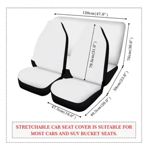 Universele elastische autostoelhoezen geschikt voor de meeste auto's en SUV stoelen.
