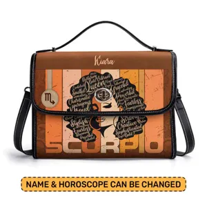 Bolso de hombro de cuero PU con diseño de Escorpio para mujer, elegante bolso estilo cruzado.