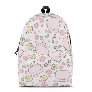 Zaino Scolastico Stampato Con Maialino Animato Carino in Poliestere Borse da Viaggio Casual Per Bambini Studenti Riduzione del Carico