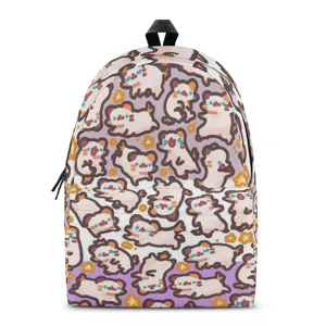 Zaino per studenti con stampa animale simpatico motivo completo borsa per la scuola per bambini