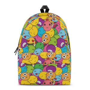 Kleurrijke Cartoon Print Kinder Schoolrugzak Casual Schattige Dagrugzak Tas Waterdicht