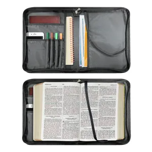 Langlebige multifunktionale Reißverschluss-Bibelhülle Organizer Tasche mit praktischen Fächern