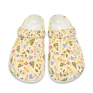 Gepblümte Garten Clogs für Damen und Herren, leichte weiche Sommer Strand Sandalen Outdoor.