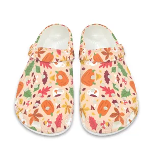 Pflanze Ahornblatt Muster EVA Clogs Für Herren Damen Sommer Atmungsaktive Weiche Sohle Garten Schuhe Strand Sandalen