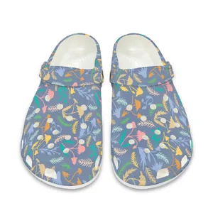 Gepflegte Blumenmuster Gartenschuhe leichte bequeme Freizeitschuhe fuer Sommer und Garten