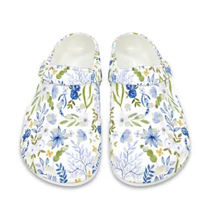 Bequeme Blumen Garten Clogs für Damen und Herren leichte Sommer Strand weiche Schuhe