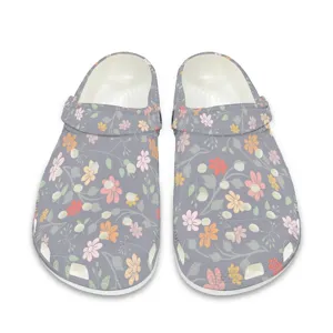 Bequeme Damen Herren Garten Clogs Schuhe Blumendruck Atmungsaktiv Sandalen Sommer