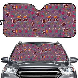 Auto Frontscheibe Sonnenschutz mit mexikanischem Totenkopf Print UV Schutz Sommer.