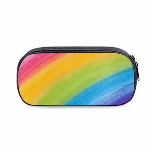 Bunter Regenbogen Muster Federmäschchen, große Kapazität Schreibwaren Aufbewahrungstasche Büro.