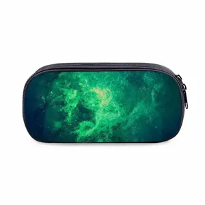 Grünes Galaxie Print Federmäppchen große Kapazität Schreibwaren Etui für Schule und Büro.