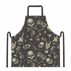 Halloween Horror Totenkopf Druck Schürze Kreative Polyester Halfter Kurz Schürze Für Party Aufführung Kostüm Erwachsene Dekoration