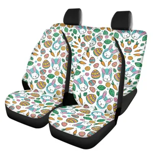 Housses de siège de voiture lapin de Pâques mignon protection universelle intérieur auto