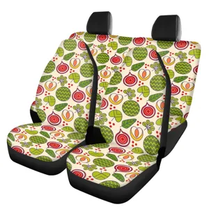 Universale Autositzbezüge Set mit süßem Frucht Pflanzen Print, Front und Rückseite Schutz.