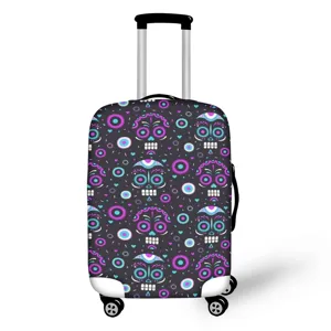 Copertura per Valigia da Viaggio Teschio Creativo Custodia Protettiva per Bagagli