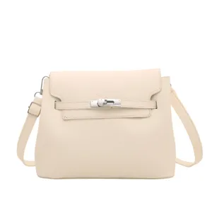 Petit sac bandoulière rétro pour femme, élégant sac à main en cuir synthétique avec rabat.