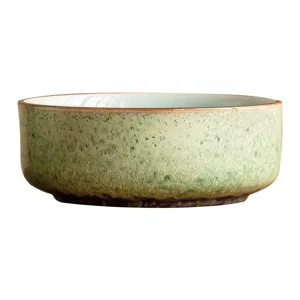 Grote keramische thee waskom, ovenveranderde sterren groen thee afval emmer accessoire