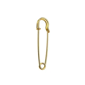 Épingle de sûreté dorée renforcée broche accessoire DIY en métal pour vêtements sacs.
