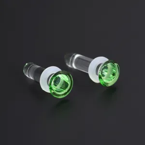 Gruene Glas Ohrstecker Dehner Koerper Piercing Schmuck Tunnel Ohranstoepsel 1 Stueck