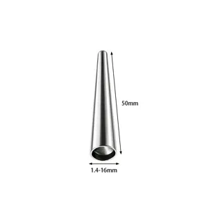 316L Stainless Steel Piercing Taper Stretcher Body Jewelry Detail Feature View 50mm