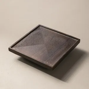 Massief houten vierkante theeblad pannenlap, retro snijwerk houten theepotmat voor kantoor.