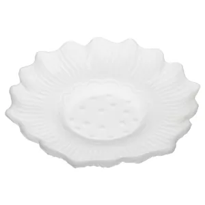 Frosted glass lotus plate teapot tray dry bubble table aesthetic creative fruit tea plate