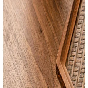Detail de texture de boite a the en bois et affichage de surface de grain naturel gros plan