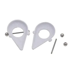 Stainless steel ice cream nipple rings, punk body piercing jewelry, 1.6mm barbell accessory.