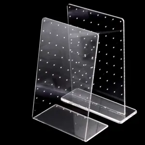 Transparenter Acryl Schmuck Display Ständer Für Ohrringe Labret Stecker Fotografie Schmuck Organizer Halter