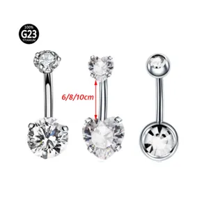 G23 Titanio Zirkon Piercing Afalou Sets Kosmimaton Somatos - Size 6mm, 8mm, 10mm