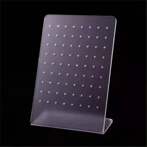 Transparenter Acryl Ohrring Ständer Detailansicht, ideal zur Präsentation von Ohrsteckern.
