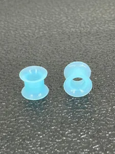 Silicone ear gauges plugs tunnels body piercing jewelry detail view accessory pair