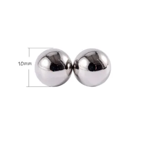 10mm Neodym Magnetkugeln Detailansicht, starke runde Magnete fuer Basteln und Experimente.