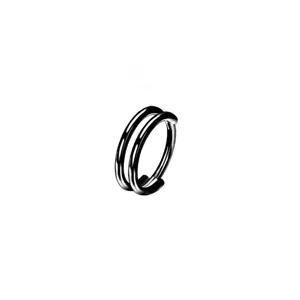 G23 Titane Double Anneau Nez Sans Couture Cartilage Boucle Doree Piercing Bijou Corps