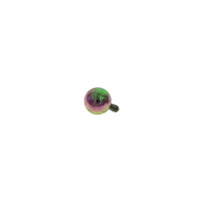 Körperschmuck Ersatzkugel bunte Piercingkugel Gewinde Kugel für Lippenband Tragus Ohr 14g