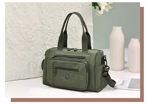 Borsa a tracolla da donna in nylon impermeabile borsa a mano casual multi-tasche uso