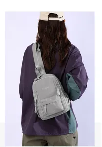 Multi-functional fashion small backpack casual versatile chest bag daily commuting crossbody bag